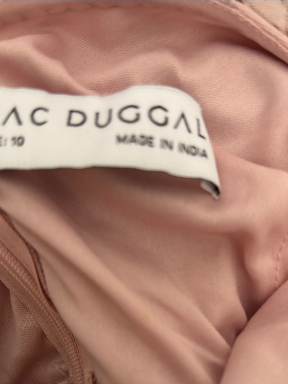 Mac Duggal Blush Pink Embellished Maxi Dress - Picture 4 of 5